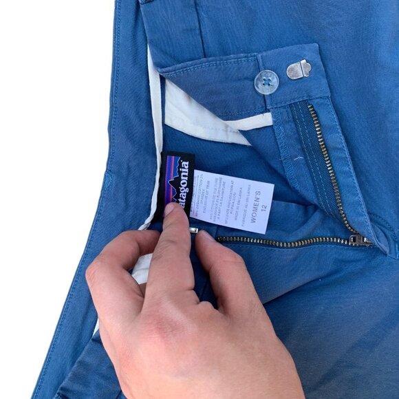 Patagonia Stretch All Wear Shorts Blue Size 12 - Picture 4 of 7